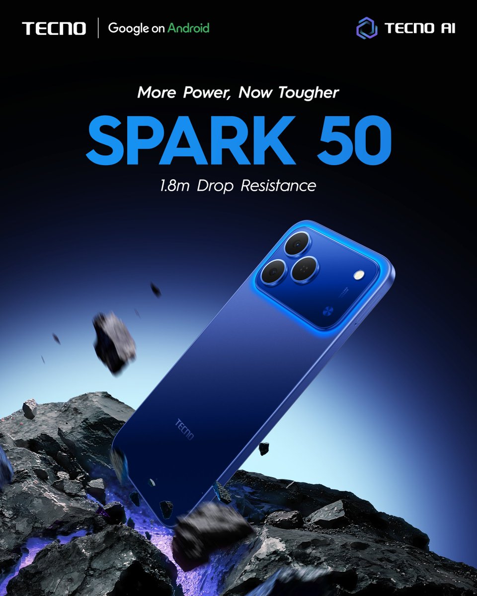 TECNO SPARK 50 128GB+4GB 6.78" 120Hz Phone Dynamic Port 50MP Dual Speaker 6700mAh 18W Type-C Dual SIM 4G Side Fingerprint Smart AI Phones