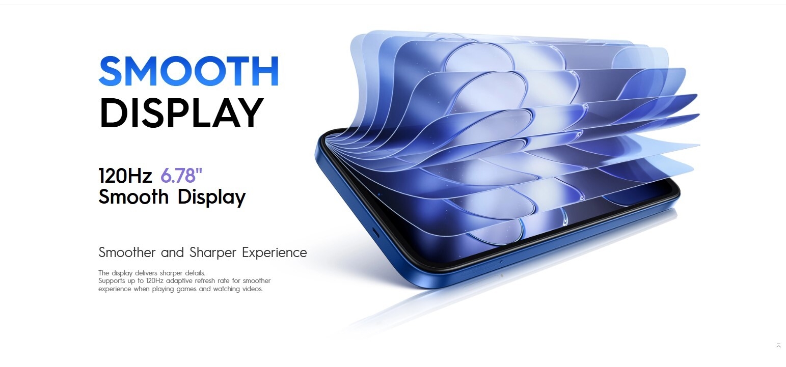 TECNO SPARK 50 128GB+4GB 6.78" 120Hz Phone Dynamic Port 50MP Dual Speaker 6700mAh 18W Type-C Dual SIM 4G Side Fingerprint Smart AI Phones