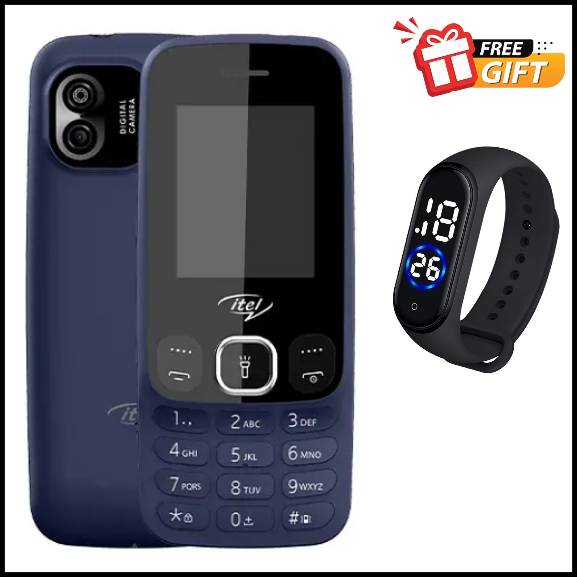 LIMITED DISCOUNT !!!BRAND NEW ITEL 2166 DUAL SIM CARD BLUETOOTH MEMORY CARD SLOT WIRELESS FM RADIO CAMERA KABAMBE/KATULULU/MULIKA MWIZI FEATURED PHONE WITH