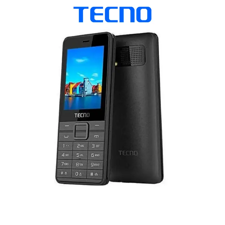LIMITED DISCOUNT !!!!!BRAND NEW Tecno T402 FEATURE PHONE ,Display: 2.4″ TFT Screen ,Memory: 4MB RAM + 4MB ROM Wireless FM, Loud Speaker, Triple SIM & FM Radio_BLACK