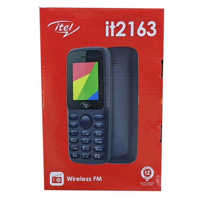 LIMITED DISCOUNT !!!BRAND NEW ITEL 2163 ,1.8" TFT Screen | 4MB RAM+4MB Storage Expandable Upto 32GB | 1000mAh Battery,Dual SIM Card,Torch,1.3MP Camera | 2G | 2000 Contacts & 500 Messages, FM, BLUE