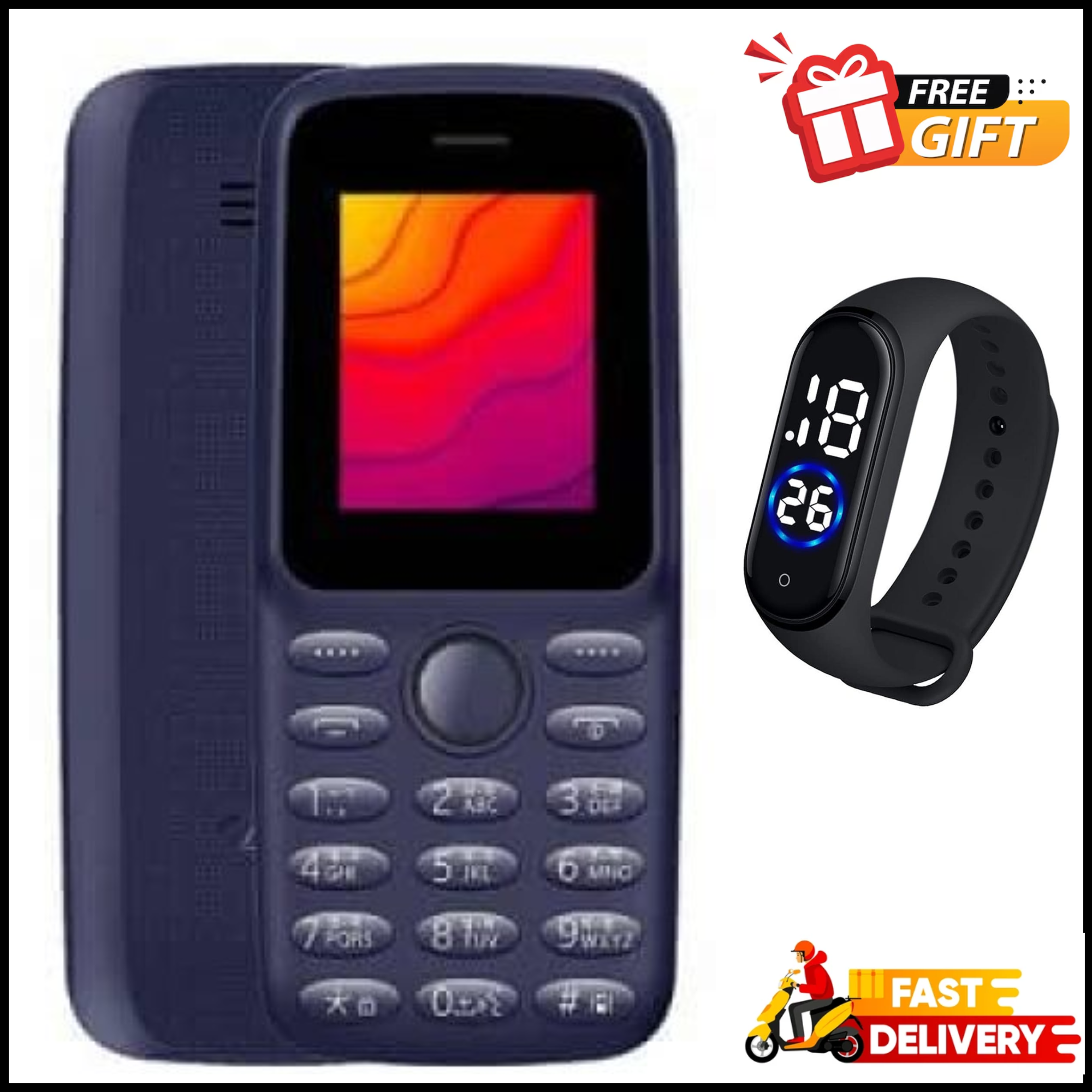LIMITED DISCOUNT !!!BRAND NEW ITEL 2163 1.8" Display Wireless FM Dual SIM Opera Mini Bright Torch Kabambe Katululu Button Feature Phone King Talker with 2000 Contacts Memory, Long-Lasting Battery,