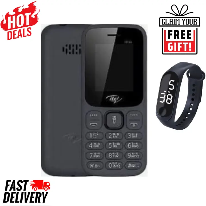 LIMITED DISCOUNT !!!BRAND NEW ITEL 2163 ,1.8" TFT Screen | 4MB RAM+4MB Storage Expandable Upto 32GB | 1000mAh Battery,Dual SIM Card,Torch,1.3MP Camera | 2G | 2000 Contacts & 500 Messages, FM, BLACK