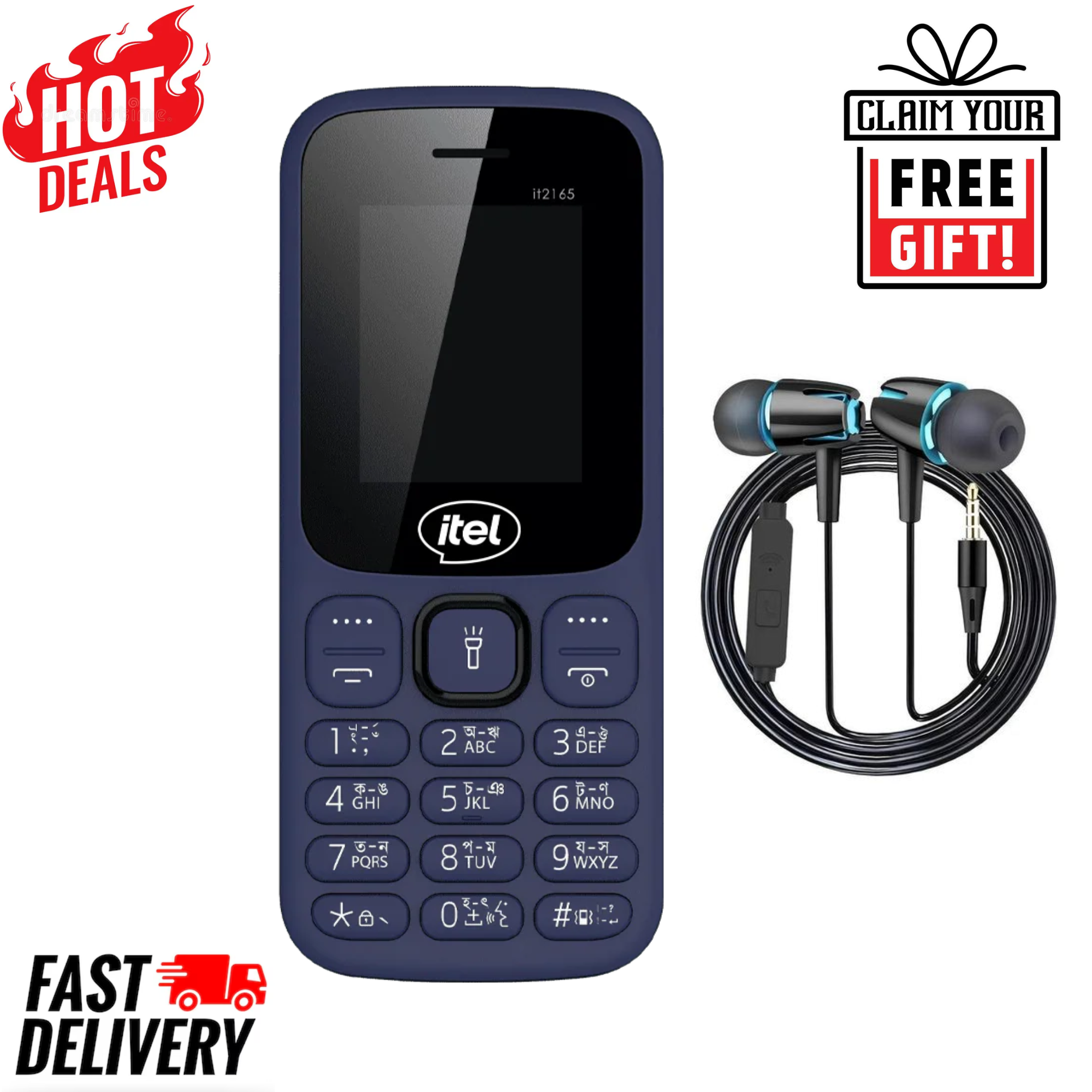 LIMITED DISCOUNT !!!!!BRAND NEW ITEL 2165 DUAL SIM CARD SLOT TORCH,FM RADIO,2.8" SCREEN DISPLAY,BATTERY 1000MAH ,KABAMBE/MULIKA,Light Blue, Deep Blue .