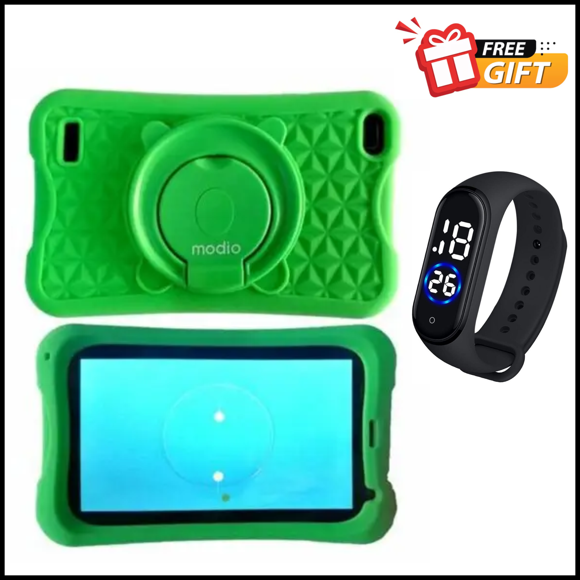 MODIO M730 5G KID'S TABLET: | 7-Inch TFT Display | 6GB RAM+256GB Storage | 4000mAh Battery | 2MP Rear & 0.5MP Selfie Camera | Android 10 | Single SIM | Bluetooth | 5G LTE | - Tablets