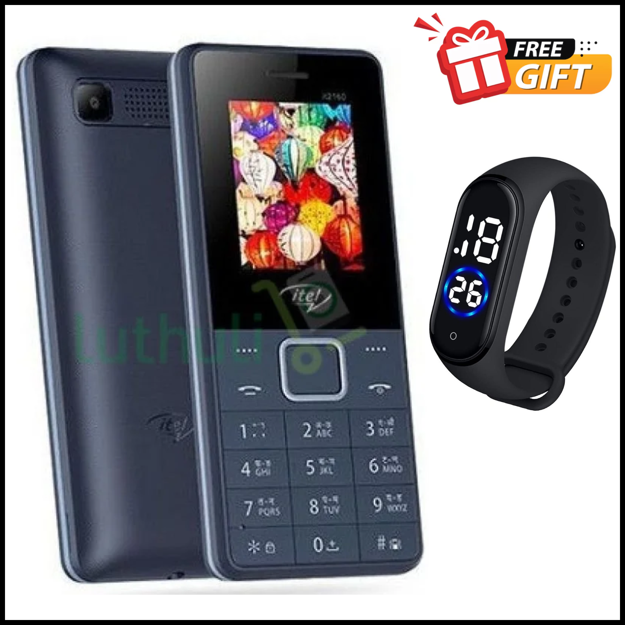 LIMITED DISCOUNT !!!BRAND NEW ITEL 2160 DUAL SIM CARD BLUETOOTH MEMORY CARD SLOT WIRELESS FM RADIO CAMERA KABAMBE/KATULULU/MULIKA MWIZI FEATURED PHONE WITH