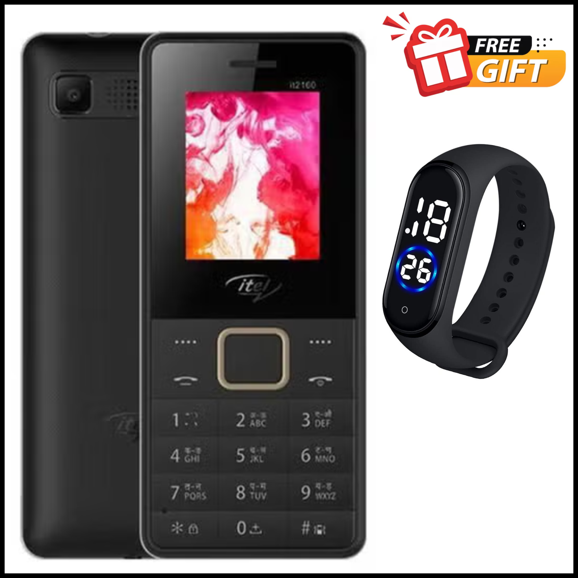 LIMITED DISCOUNT !!!BRAND NEW ITEL 2160 DUAL SIM CARD BLUETOOTH MEMORY CARD SLOT WIRELESS FM RADIO CAMERA KABAMBE/KATULULU/MULIKA MWIZI FEATURED PHONE WITH