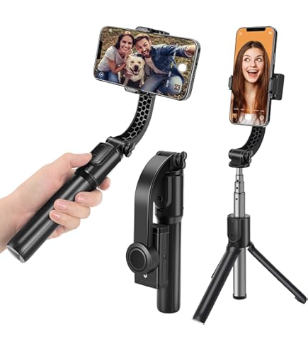 Oraimo Flow Motion Smart Gimbal Stabilizer OAT-201A Portable Handheld Selfie Stick Tripod with Face Tracking & Smooth Video Stabilization