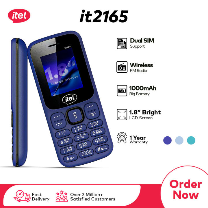 LIMITED DISCOUNT !!!!!BRAND NEW ITEL 2165 DUAL SIM CARD SLOT TORCH,FM RADIO,2.8" SCREEN DISPLAY,BATTERY 1000MAH ,KABAMBE/MULIKA,Light Blue, Deep Blue .