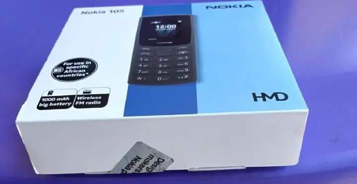 LIMITED DISCOUNT !!!BRAND NEW BRAND NEW NOKIA 105 HMD SIM CARD FEATURE PHONE WITH Bluetooth /Wireless FM/SD Slot kabambe_BLACK