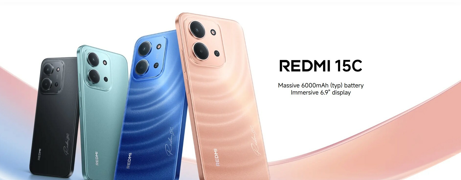 Xiaomi Redmi 15C - 6.9" Display, 4GB RAM, 128GB Storage, 6000mAh Battery, Snapdragon 4 Gen3