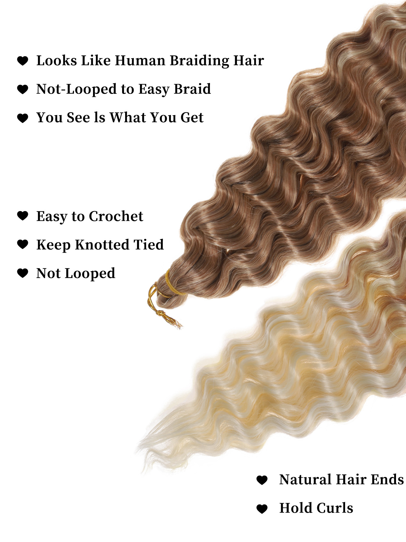 Hot Sale 3PCS/SET Curly Half Wig 22 Inch Fiber Blend Human Hair Headband Wig 3 in 1 Shaggy Wave Flip Over Drawstring Wig 200% Density Natural Black Ready to Go Glueless Wigs for Women Gifts J37