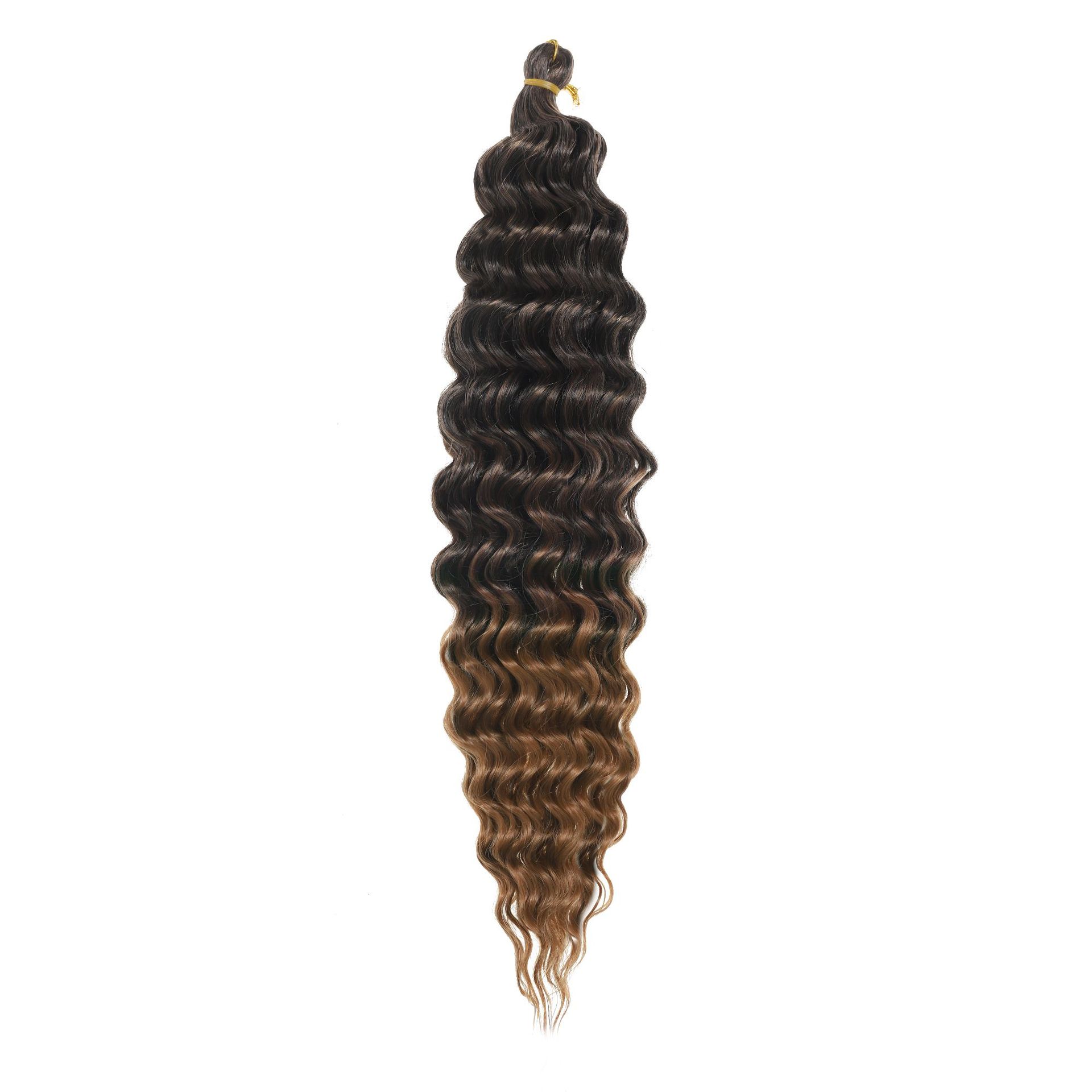 Hot Sale 3PCS/SET Curly Half Wig 22 Inch Fiber Blend Human Hair Headband Wig 3 in 1 Shaggy Wave Flip Over Drawstring Wig 200% Density Natural Black Ready to Go Glueless Wigs for Women Gifts J37