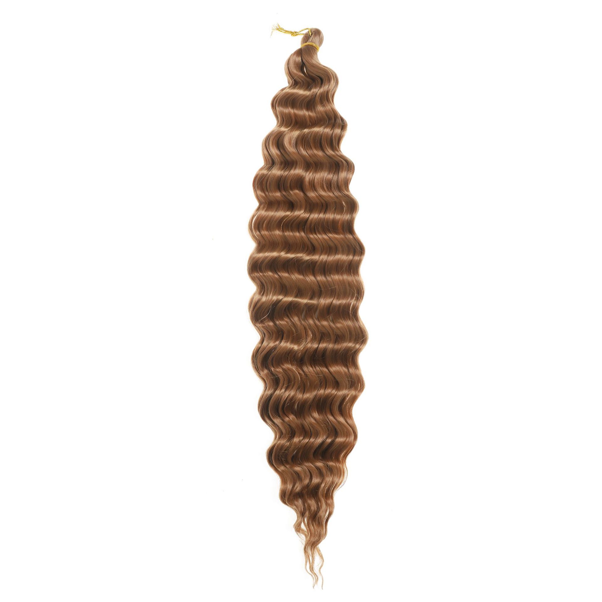 Hot Sale 3PCS/SET Curly Half Wig 22 Inch Fiber Blend Human Hair Headband Wig 3 in 1 Shaggy Wave Flip Over Drawstring Wig 200% Density Natural Black Ready to Go Glueless Wigs for Women Gifts J37
