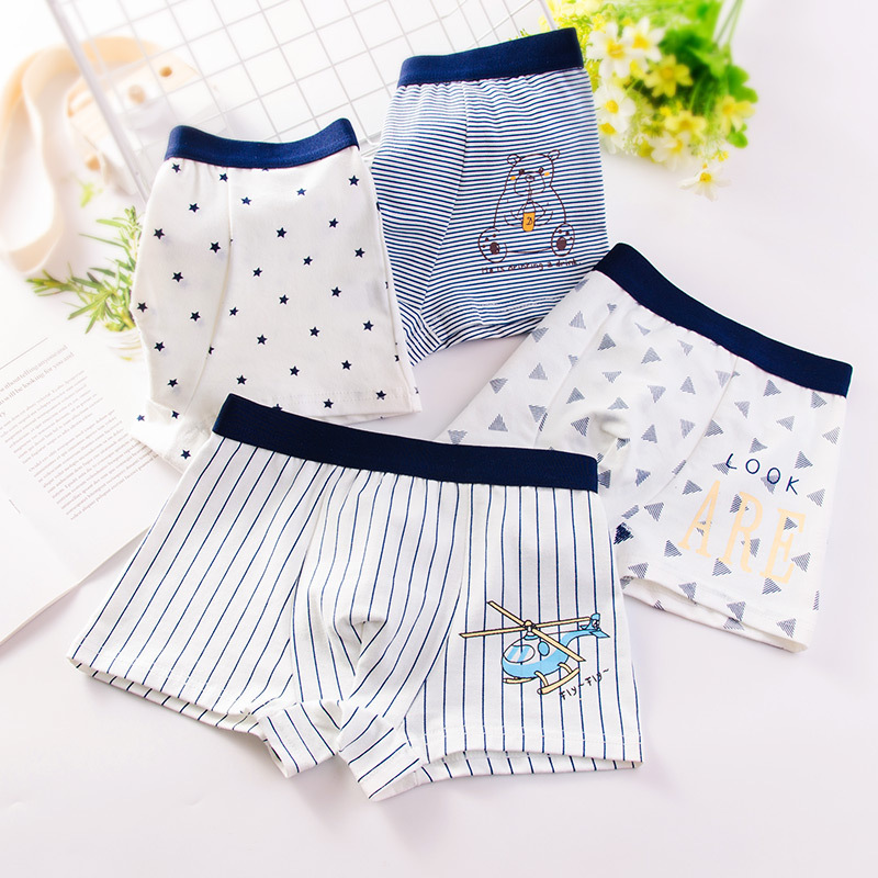 56Kinds 4PCS Boys Soft Cotton Boxer Briefs Dinosaur Polar Bear Toddler Kids Underwear Cartoon Boys CHEAP Car Boxer Briefs Moisture-Wicking Underwear for Boys Multipack Children M-4XL Truck Panties L90