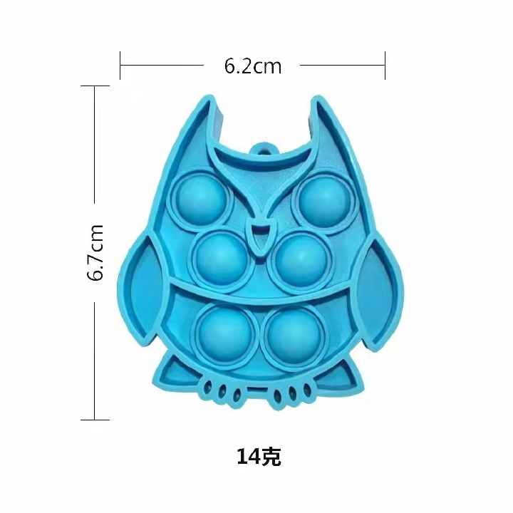 5PCS/SET Adult Kids Fidget Toys Pop It Fidget Sensory Bracelet Toys Set Keychain Set of Silicone Pop Ornaments for Fingers MINI Bubble Bulk Relax Fingers Toys Bags Charm Christmas Gifts C10
