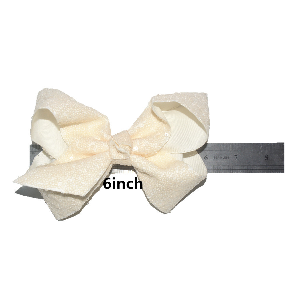 10-Pack 6Inch Hair Bows for Girls Toddler Hair Accessories,Grosgrain Ribbon with Alligator Clips for Baby Girls Toddlers Kids Best Birthday Christmas Gifts,Easy to Use,Sequin Bling Bling Hair Bows C44