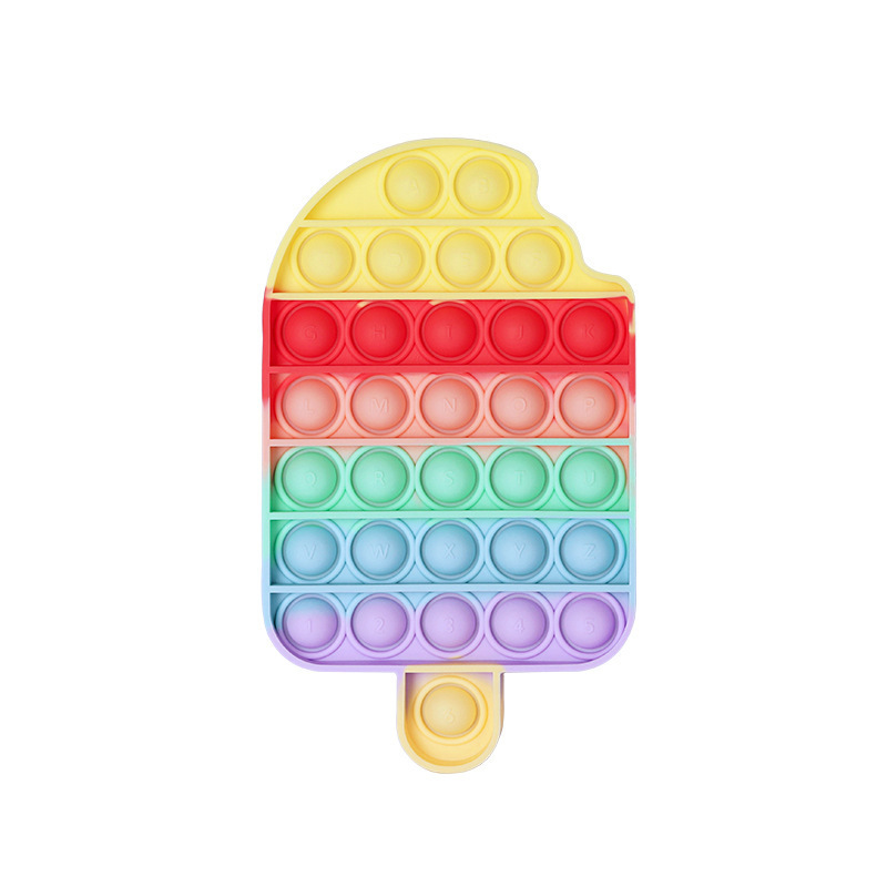 3PCS/SET Fidget Toys Pop It Fidget Sensory Toys Set Stress Relief Gifts for Kids Adults Big Size Pop Bulk Party Favors Cheap Christmas Gifts Bubble Sensory Toy Classroom Prizes Cake Cars Toys C05
