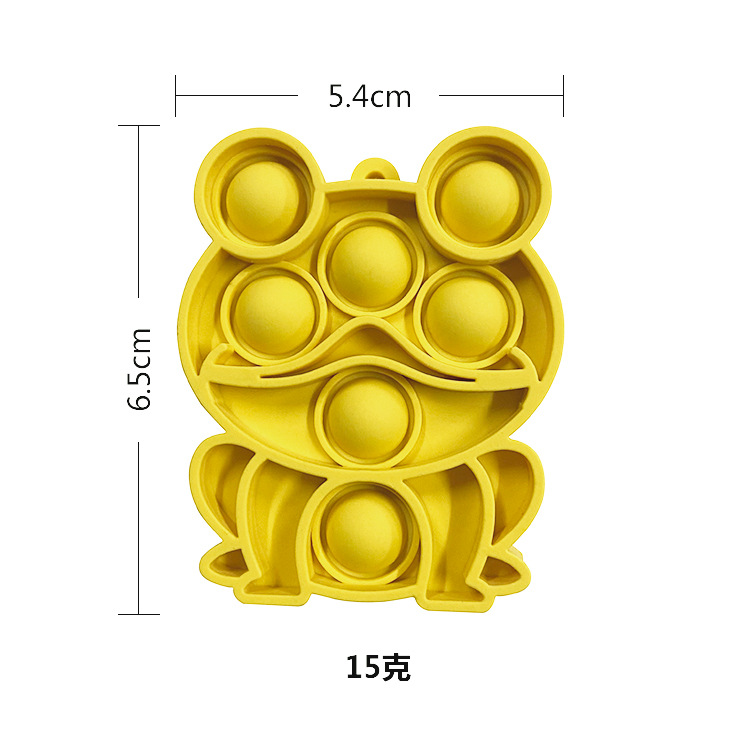 5PCS/SET Adult Kids Fidget Toys Pop It Fidget Sensory Bracelet Toys Set Keychain Set of Silicone Pop Ornaments for Fingers MINI Bubble Bulk Relax Fingers Toys Bags Charm Christmas Gifts C10