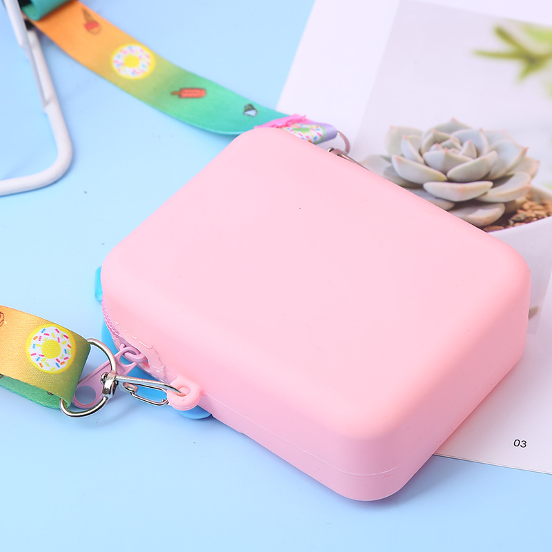 3PCS/SET Kids Fidget Toys Pop Fidget New Mouse-Proof Pioneer Princess Silicone Crossbody Wallet for Adults and Kids Cute Stress-Relief Ice Cream Design Best Christmas Gifts for Kids Girls C12