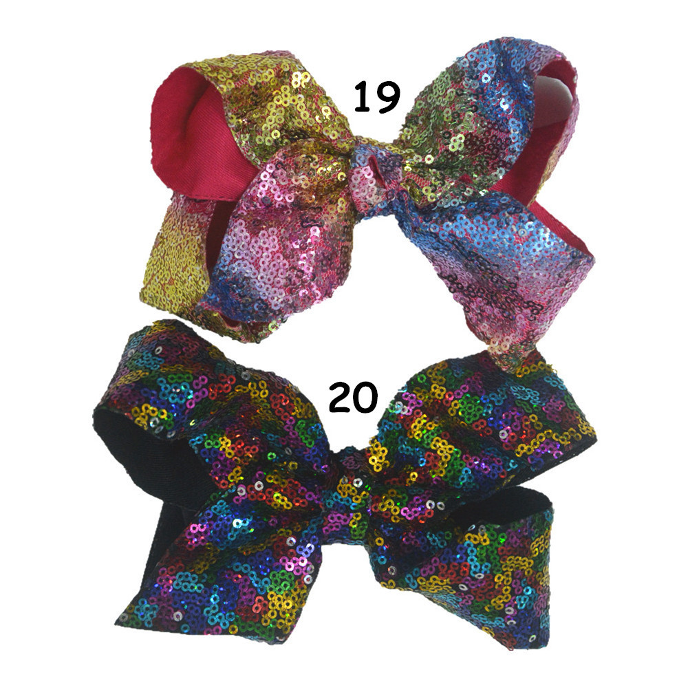 10-Pack 6Inch Hair Bows for Girls Toddler Hair Accessories,Grosgrain Ribbon with Alligator Clips for Baby Girls Toddlers Kids Best Birthday Christmas Gifts,Easy to Use,Sequin Bling Bling Hair Bows C44