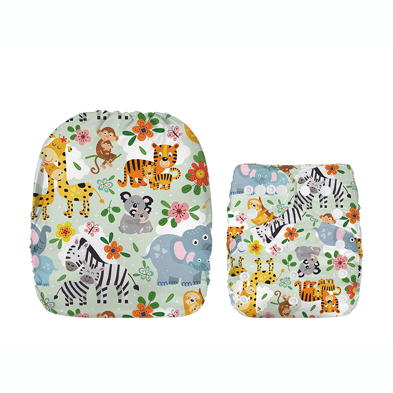 2PCS Baby Cloth Diapers+1PCS Nappy Gift,New Washable Cloth Diappers Waterproof Potty Training Pants Baby Toddler Fit for Baby 0-2Years,Adjustable Comfortable Soft Infant Diapers for Boys Girls C64
