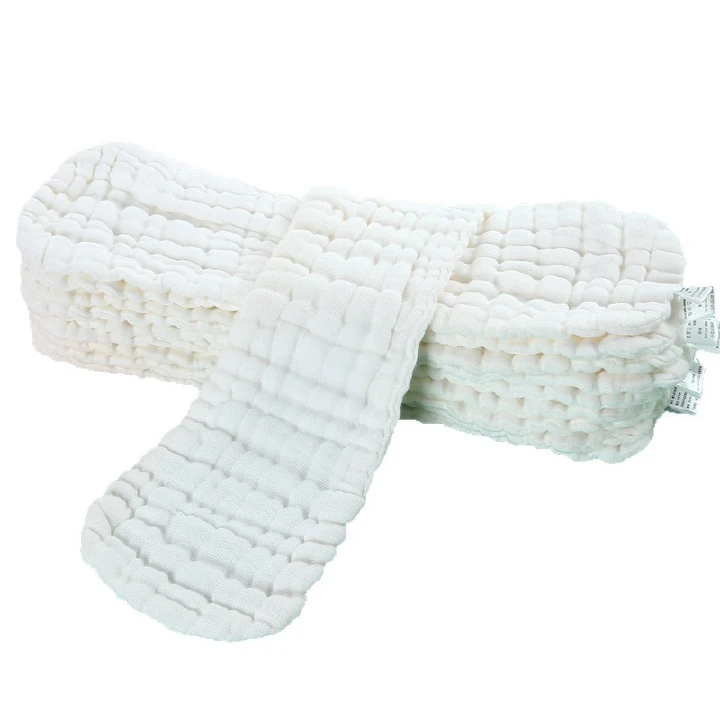 3PCS 100% Cotton New Baby Cloth Diaper Nappy,Washable Cloth Diappers 10layers Nappy Pants Baby Toddler Fit for Baby 0-3Years,Soft Infant Baby Cloth Diapers for Boys Girls 46*17CM Cotton Nappy C75