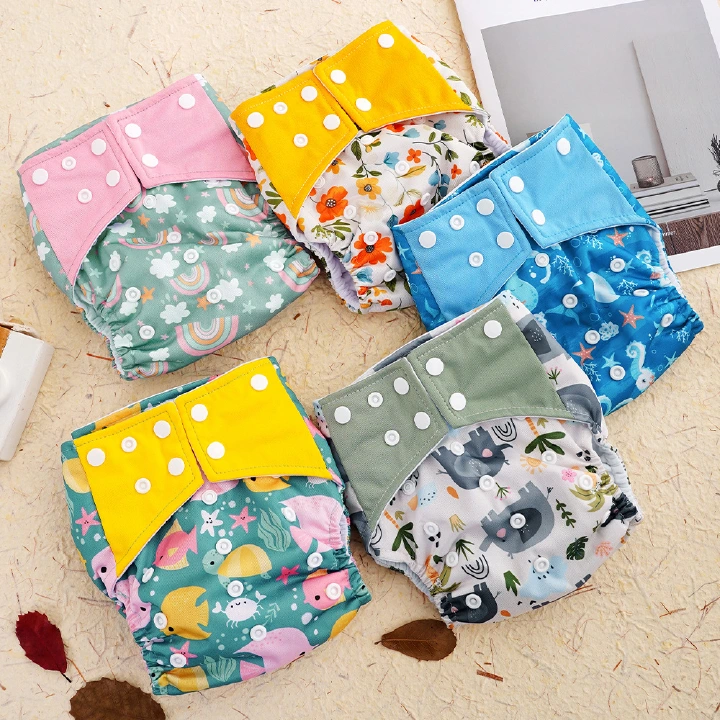 Quality New Adjustable Baby Cloth Diaper,Washable Cloth Diappers Waterproof Potty Training Pants Baby Toddler Fit for Baby 3-15kgs,Leek-proof Soft Infant Baby Cloth Diapers Kids Cotton Underwear C68