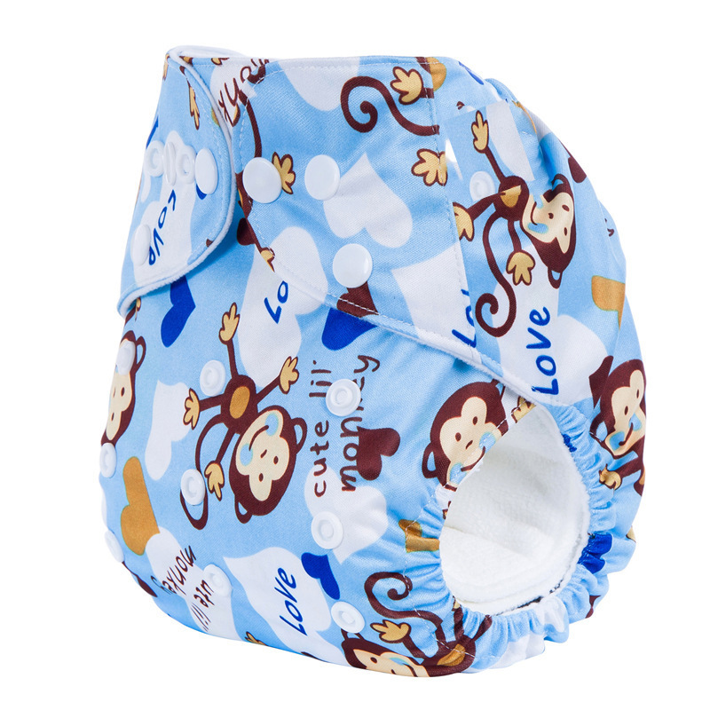 2PCS Baby Cloth Diapers +1PCS Nappy Gift,New Cartoon Washable Cloth Diappers Waterproof Potty Training Pants Baby Toddler Kid Underwear Fit for Baby 0-2Years,Adjustable Comfortable Infant Diapers C62