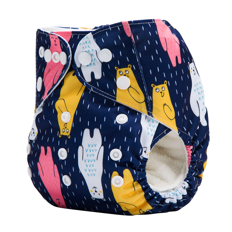 2PCS Baby Cloth Diapers +1PCS Nappy Gift,New Cartoon Washable Cloth Diappers Waterproof Potty Training Pants Baby Toddler Kid Underwear Fit for Baby 0-2Years,Adjustable Comfortable Infant Diapers C62