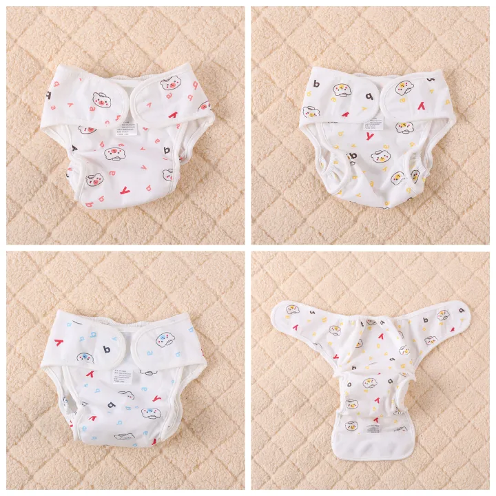 3PCS New Baby Cloth Diaper,Washable Cloth Diappers Waterproof Potty Training Pants Baby Toddler Fit for Baby 0-18M,Leek-proof  for Newborn,Adjustable Comfortable Soft Infant Diapers for Boys Girls C65