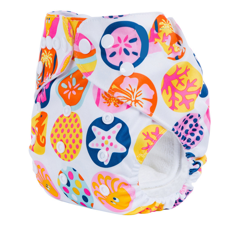 2PCS Baby Cloth Diapers +1PCS Nappy Gift,New Cartoon Washable Cloth Diappers Waterproof Potty Training Pants Baby Toddler Kid Underwear Fit for Baby 0-2Years,Adjustable Comfortable Infant Diapers C62