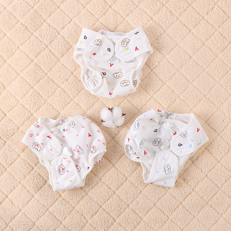 3PCS New Baby Cloth Diaper,Washable Cloth Diappers Waterproof Potty Training Pants Baby Toddler Fit for Baby 0-18M,Leek-proof  for Newborn,Adjustable Comfortable Soft Infant Diapers for Boys Girls C65