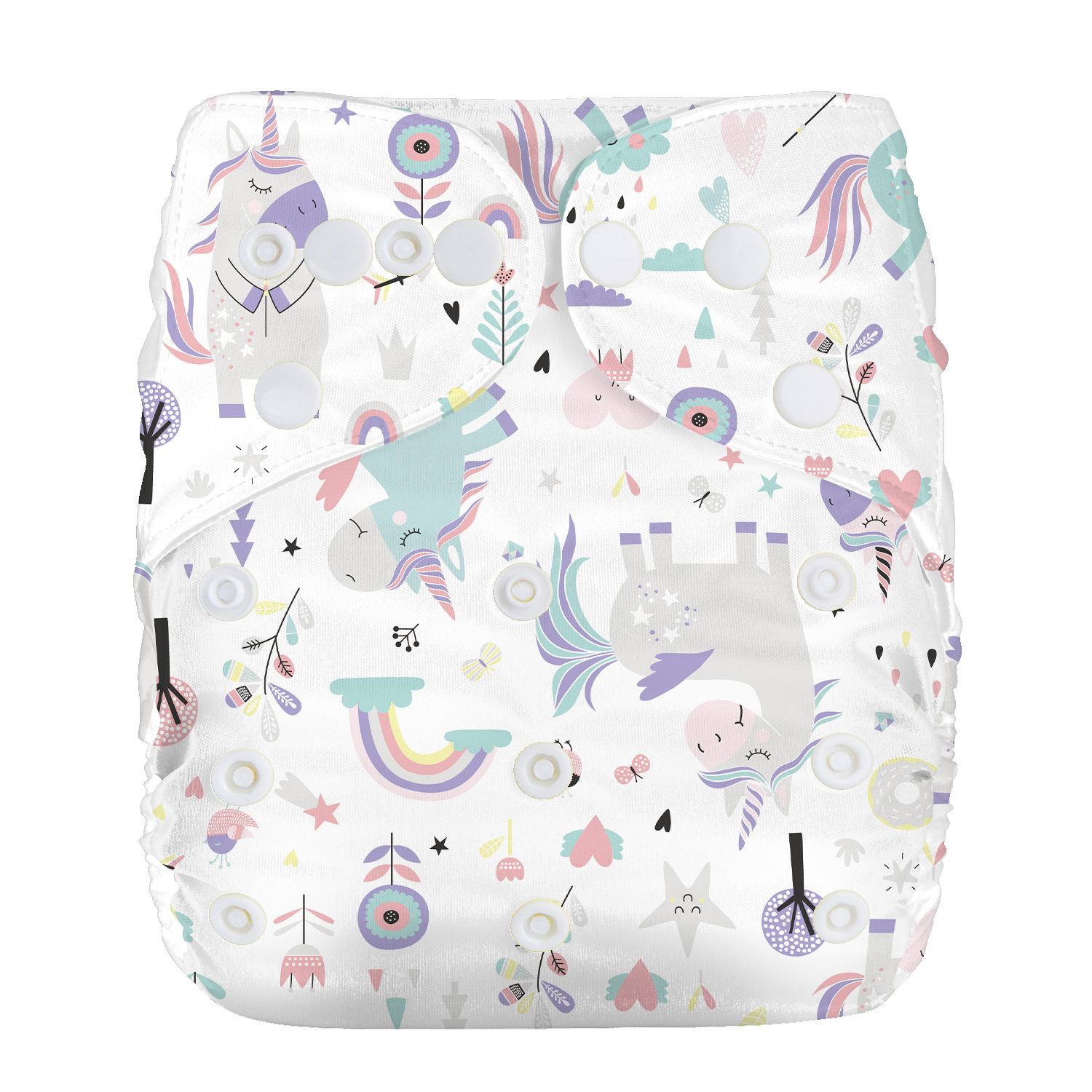 2PCS Baby Cloth Diapers+1PCS Nappy Gift,New Washable Cloth Diappers Waterproof Potty Training Pants Baby Toddler Fit for Baby 0-2Years,Adjustable Comfortable Soft Infant Diapers for Boys Girls C64
