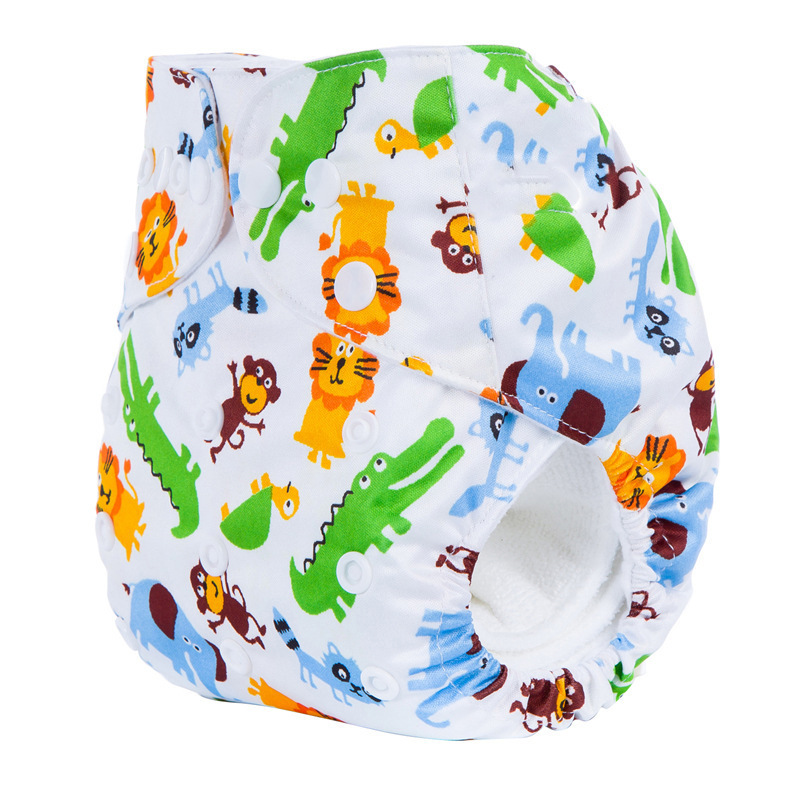 2PCS Baby Cloth Diapers +1PCS Nappy Gift,New Cartoon Washable Cloth Diappers Waterproof Potty Training Pants Baby Toddler Kid Underwear Fit for Baby 0-2Years,Adjustable Comfortable Infant Diapers C62