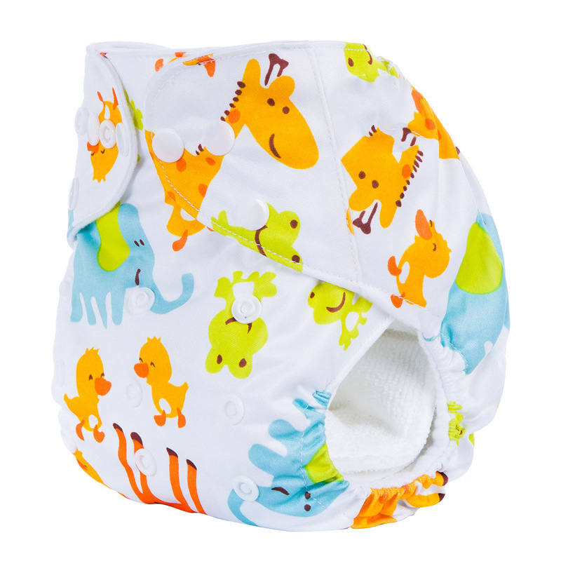 2PCS Baby Cloth Diapers +1PCS Nappy Gift,New Cartoon Washable Cloth Diappers Waterproof Potty Training Pants Baby Toddler Kid Underwear Fit for Baby 0-2Years,Adjustable Comfortable Infant Diapers C62