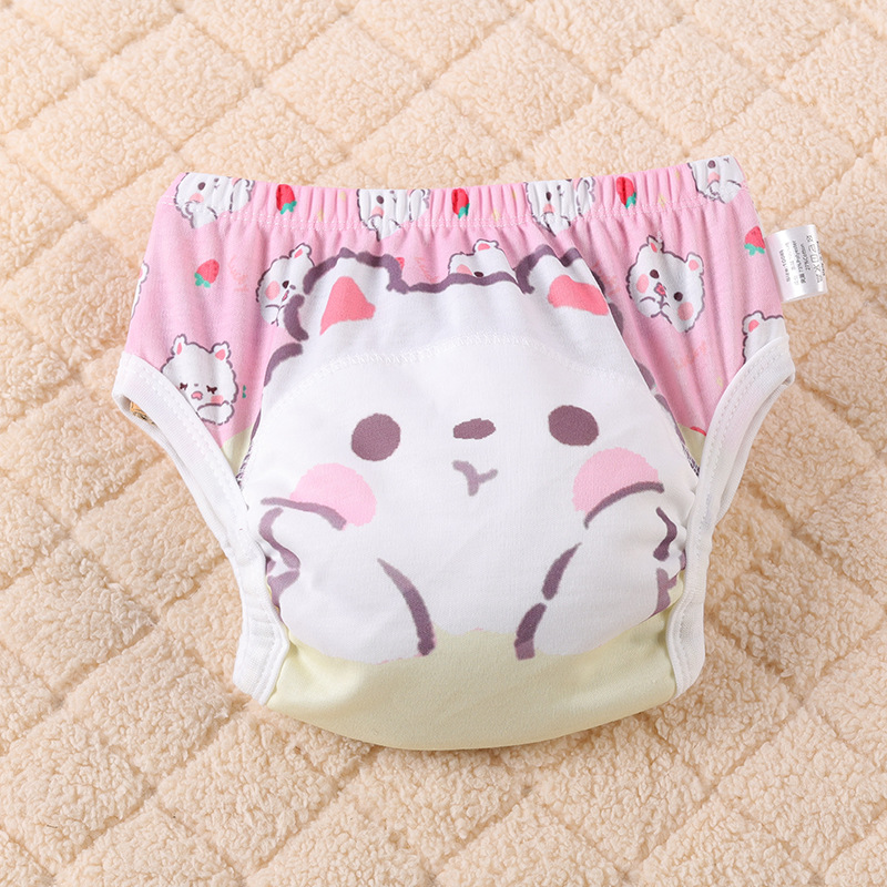 3PCS New Baby Cloth Diaper,Washable Cloth Diappers Waterproof Potty Training Pants Baby Toddler Fit for Baby 0-3Years,Leek-proof  for Newborn,Adjustable Soft Infant Cloth Diapers for Boys Girls C66