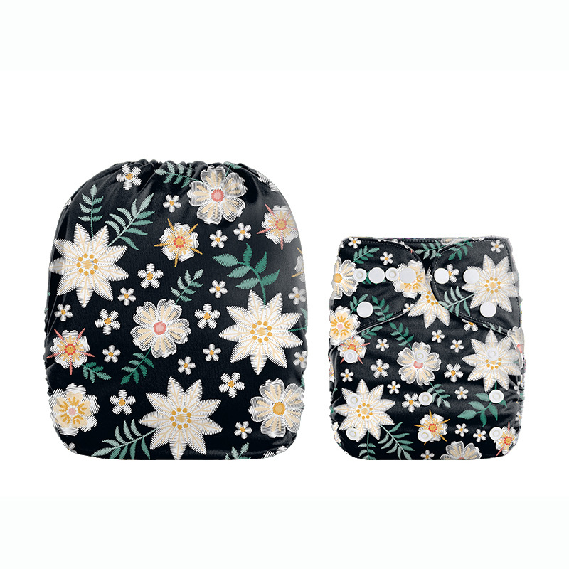 2PCS Baby Cloth Diapers+1PCS Nappy Gift,New Washable Cloth Diappers Waterproof Potty Training Pants Baby Toddler Fit for Baby 0-2Years,Adjustable Comfortable Soft Infant Diapers for Boys Girls C64