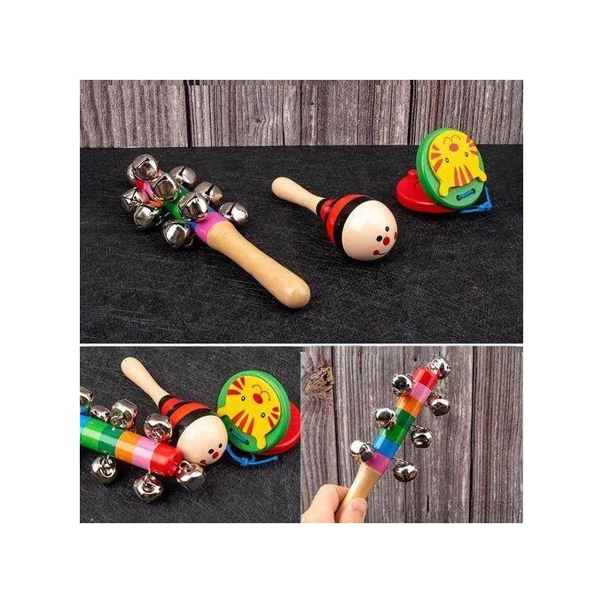 9pcs Kids Musical Instruments Wooden Percussion Instruments Tambourine Xylophone Toys for Kids Children, Preschool Education Early Learning Musical Toy for Boys and Girls
