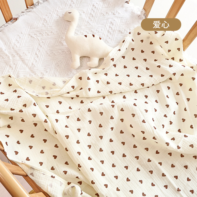100% Cotton Muslin Baby Swaddle Blanket Soft Breathable Newborn Receiving Wrap Multi-use Stroller Cover Nursing Cover Infant Blanket