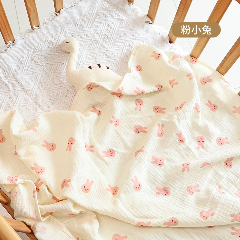 100% Cotton Muslin Baby Swaddle Blanket Soft Breathable Newborn Receiving Wrap Multi-use Stroller Cover Nursing Cover Infant Blanket