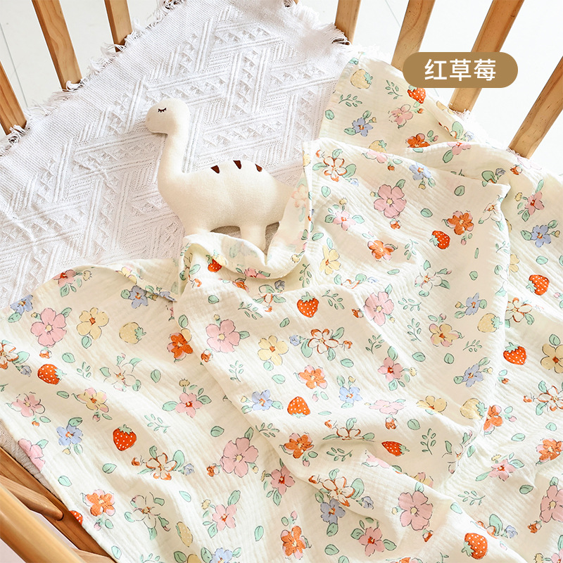 100% Cotton Muslin Baby Swaddle Blanket Soft Breathable Newborn Receiving Wrap Multi-use Stroller Cover Nursing Cover Infant Blanket
