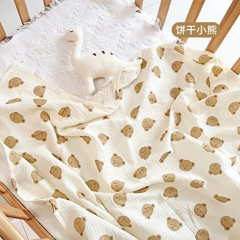 100% Cotton Muslin Baby Swaddle Blanket Soft Breathable Newborn Receiving Wrap Multi-use Stroller Cover Nursing Cover Infant Blanket