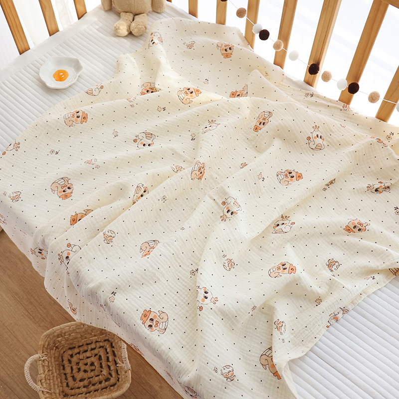 100% Cotton Muslin Baby Swaddle Blanket Soft Breathable Newborn Receiving Wrap Multi-use Stroller Cover Nursing Cover Infant Blanket