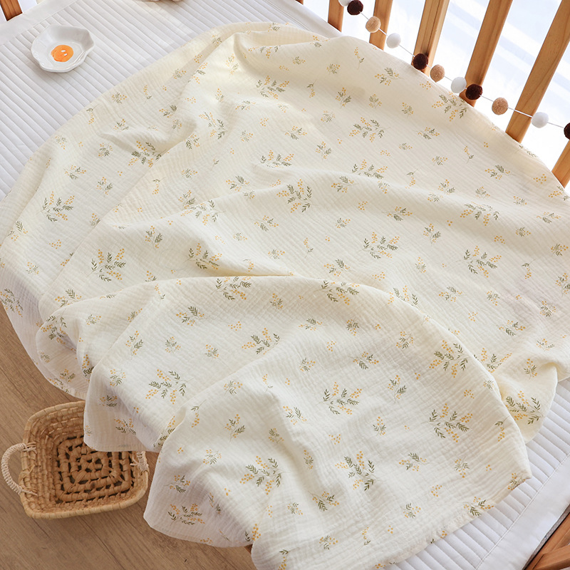 100% Cotton Muslin Baby Swaddle Blanket Soft Breathable Newborn Receiving Wrap Multi-use Stroller Cover Nursing Cover Infant Blanket