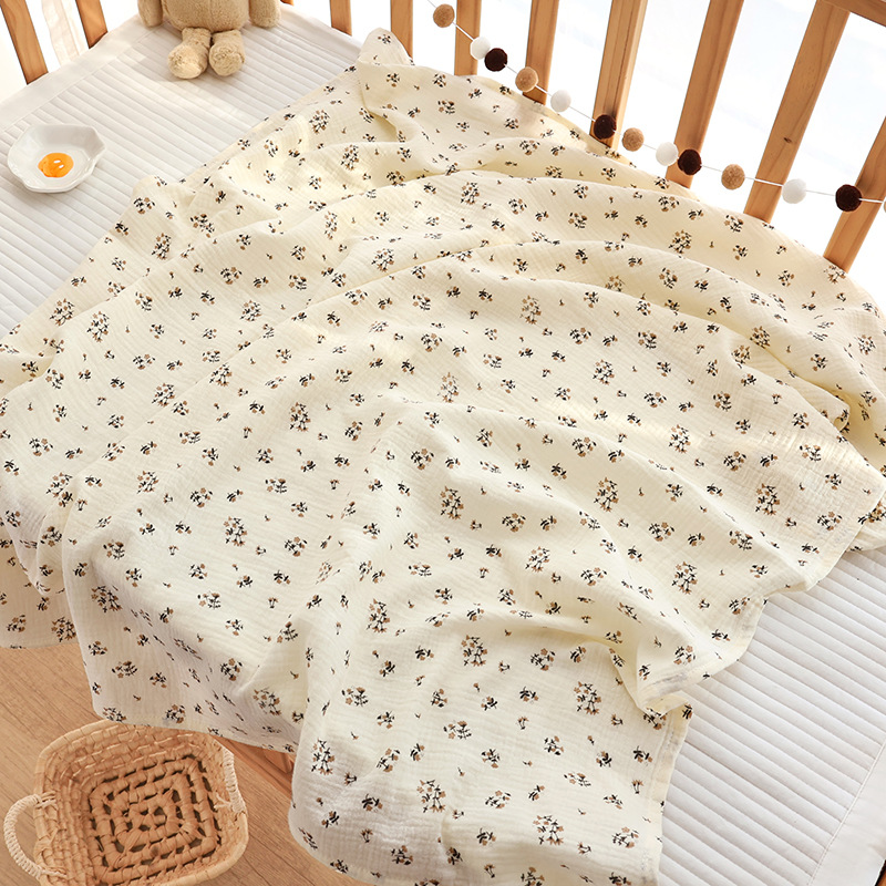 100% Cotton Muslin Baby Swaddle Blanket Soft Breathable Newborn Receiving Wrap Multi-use Stroller Cover Nursing Cover Infant Blanket