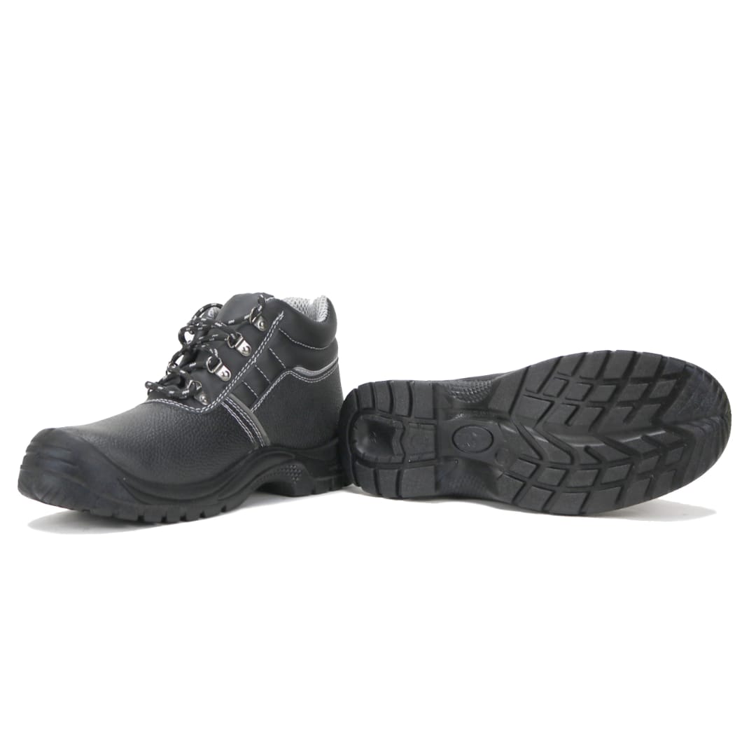 FLASH DEALS♐!Leather Soldier Heavy Duty Industrial Safety Shoes – Steel Toe Work Boots, Slip-Resistant Protective Footwear, Durable Construction Safety Boots for Men & Women, Comfortable All-Day Work
