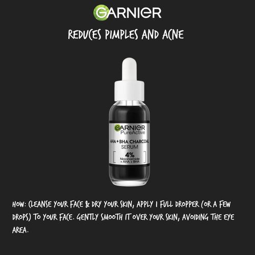 Garnier Pure Active Acne Control Kit - 3-in-1 Charcoal Wash 150ml, Serum 30ml, Mattifying Cream 50ml view 3