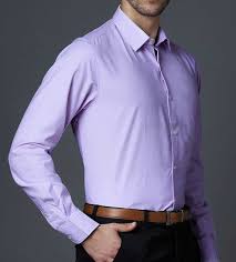 Executive Prestige Men’s Official Cotton Shirt – Purple Long Sleeve Office Wear