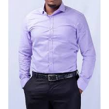 Executive Prestige Men’s Official Cotton Shirt – Purple Long Sleeve Office Wear